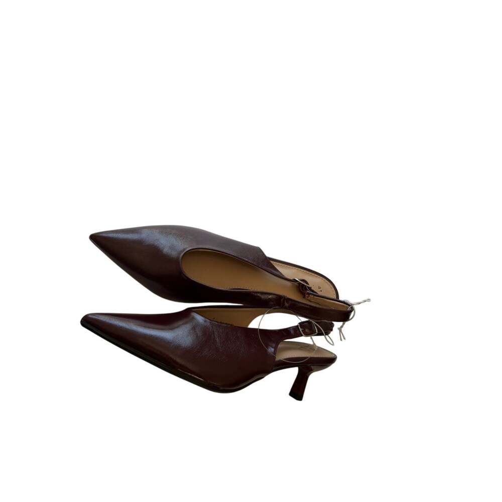 A New Day Womens Samantha Sling Back Kitten Heels Cushioned Insole Pointed Toe 6